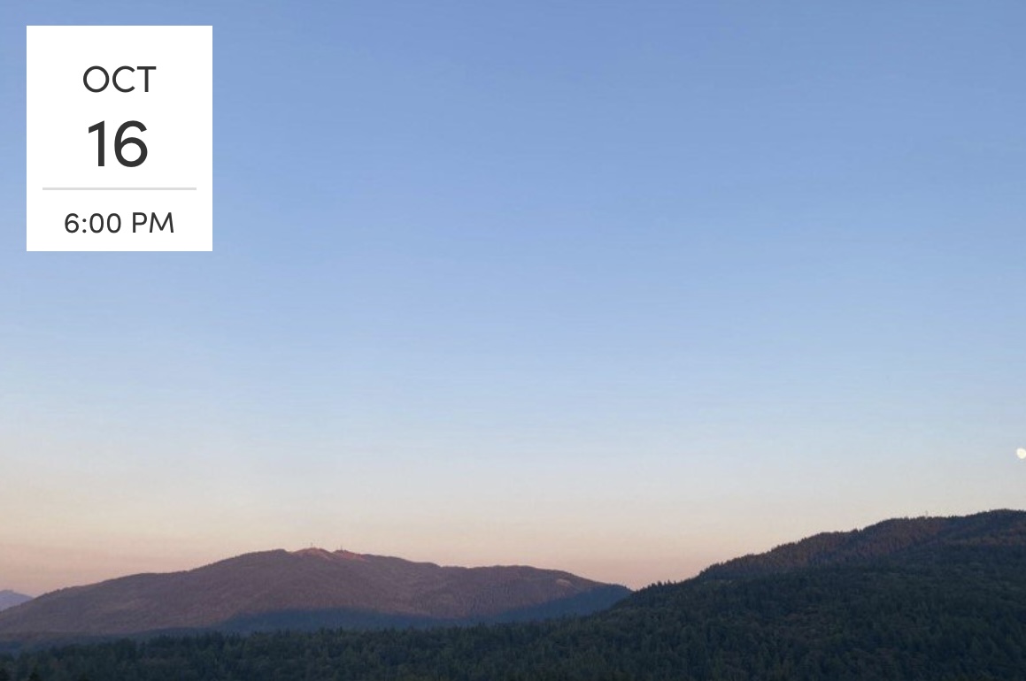 Dusk over the Issaquah Alps